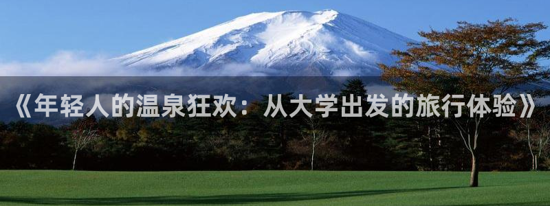 “下载海角社区：《年轻人的温泉狂欢：从大学